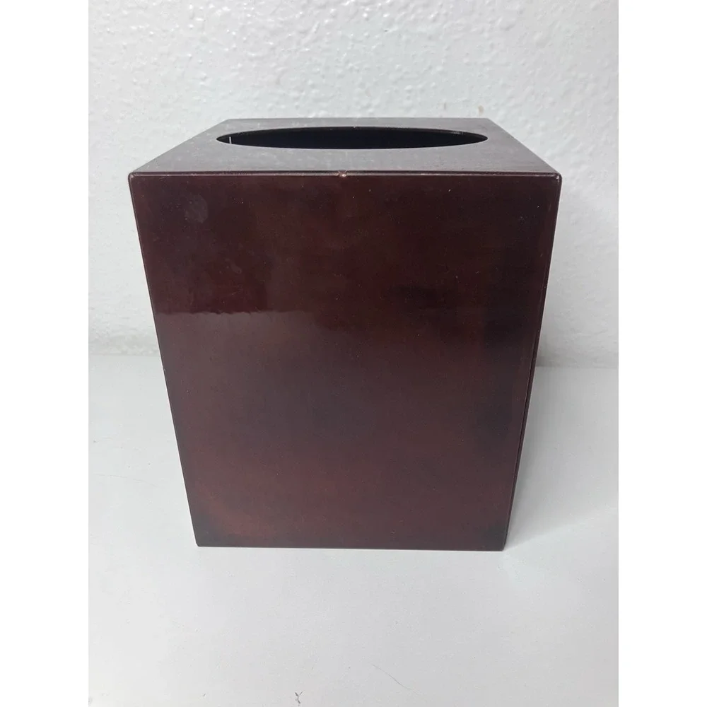 Rustic Copper Tone Metal Cowboy Ranch Western Inspired Tissue Box Holder